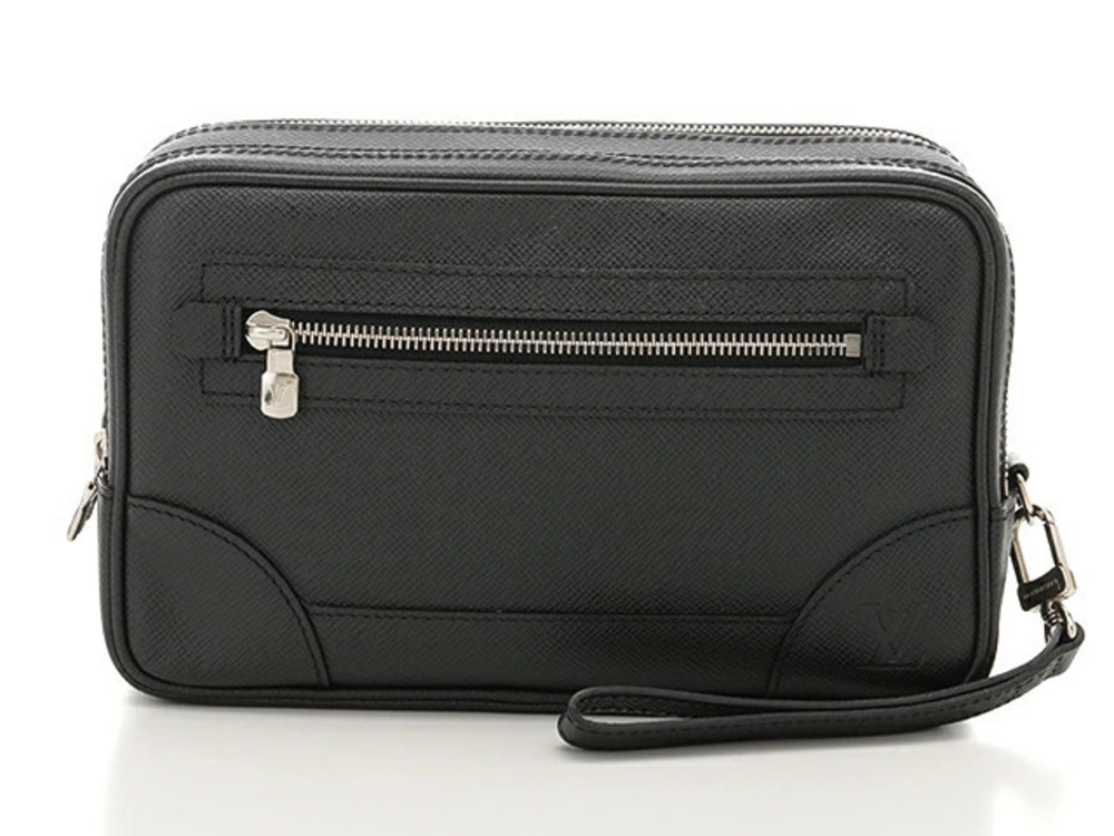 LOUIS VUITTON Shoulder Bag Pavel Taiga Ardoise